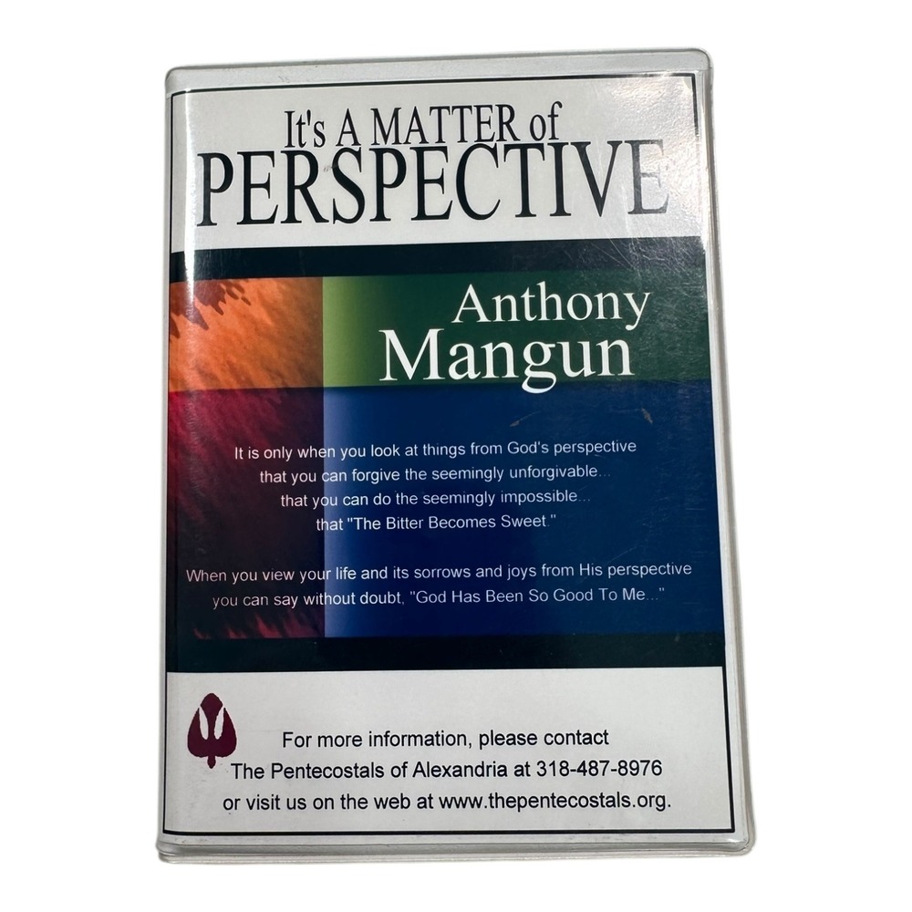 Anthony Mangun It's A Matter‎ of Perspective Cassette Tapes Set